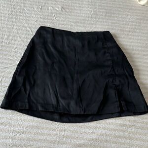 Abercrombie & Fitch Black Satin Mini Skirt